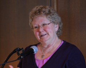 Anne Hopkinson performing the words of the sister she wished for
