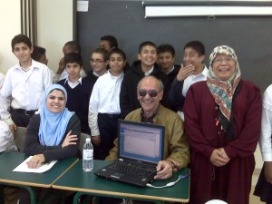 John goofing with students at BC Muslim School. 